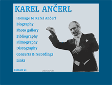 Tablet Screenshot of karel-ancerl.com